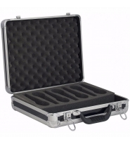 Flightcase Microphone case for 7 mic's Black